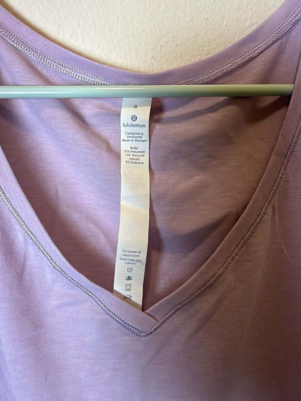 Lululemon Watch Me Flip Tank Size 4 Purple